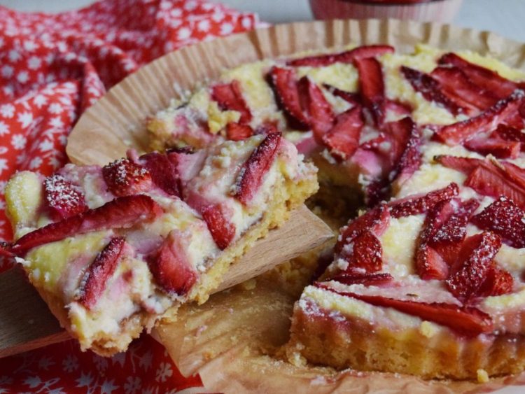 tarte à la ricotta et aux fraises