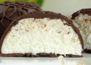 chocolats fourrés à la noix de coco et ricotta