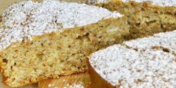 gâteau aux pommes et poires à la farine complète 