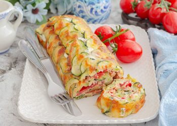 roulé de courgette farci au thon