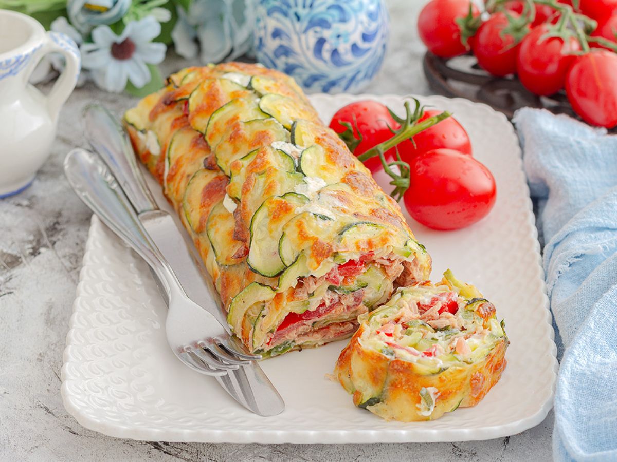 Roulé de courgette farci au thon : une recette savoureuse et facile à préparer