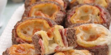 roulées de viande hachée farcie
