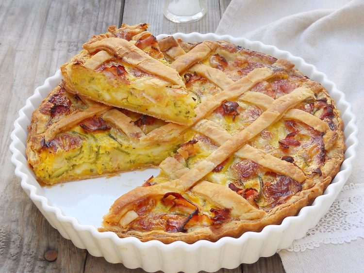 tarte courgettes jambon et mozzarella
