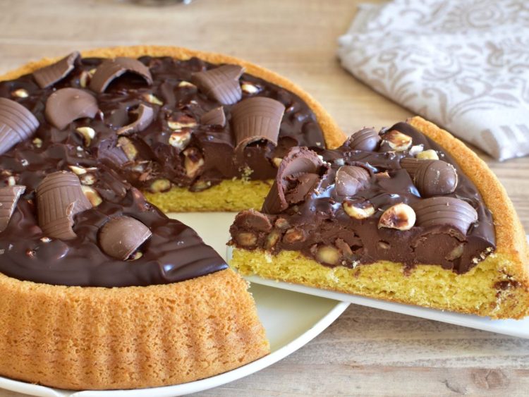 tarte renversée façon financier au chocolat